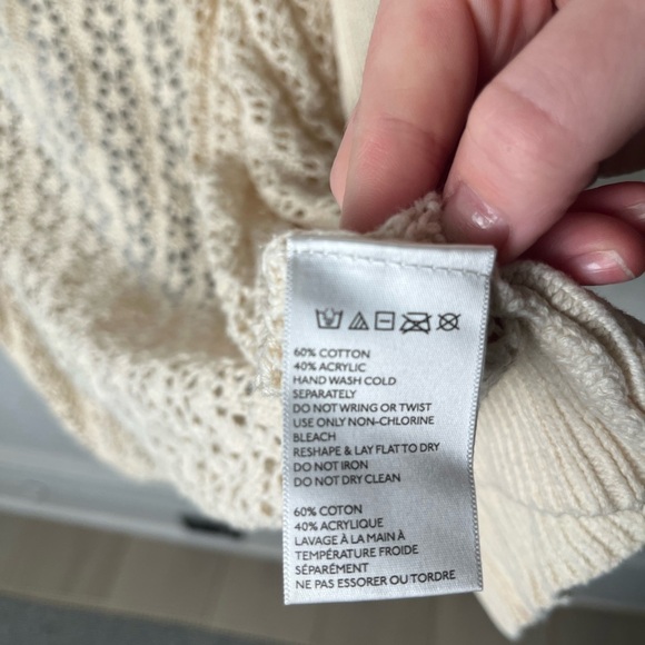 Urban Outfitters / Kimchi Blue long open knit cream cardigan - mredium - Picture 6 of 6